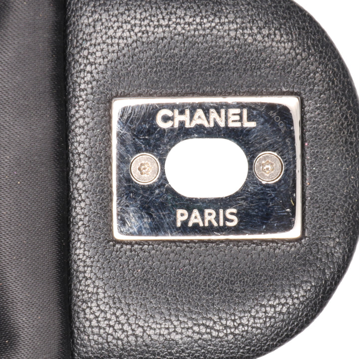 Bicolor Tweed and Nylon Astronaut Essentials Flap Black - Gaby Paris
