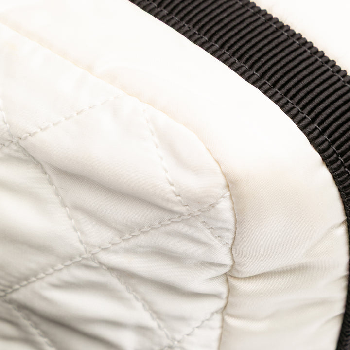 Bicolor Tweed and Nylon Astronaut Essentials Flap Black - Gaby Paris
