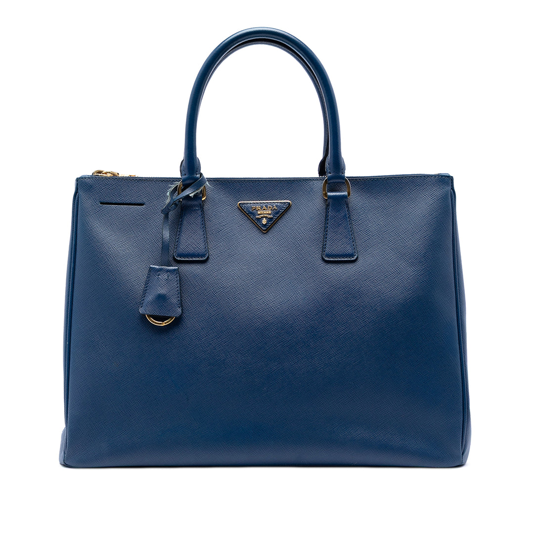 Prada Large Saffiano Lux Galleria Double Zip Cabas