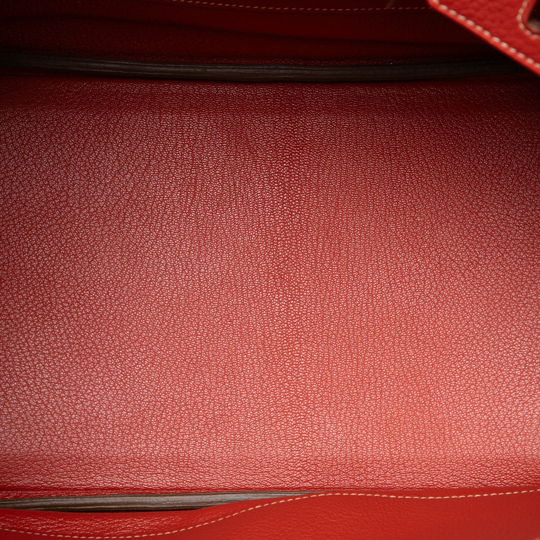 Hermès Sac à main Édition limitée Bicolore Birkin Retourne 35 Clémence Orange – vue 4 – GABY PARIS
