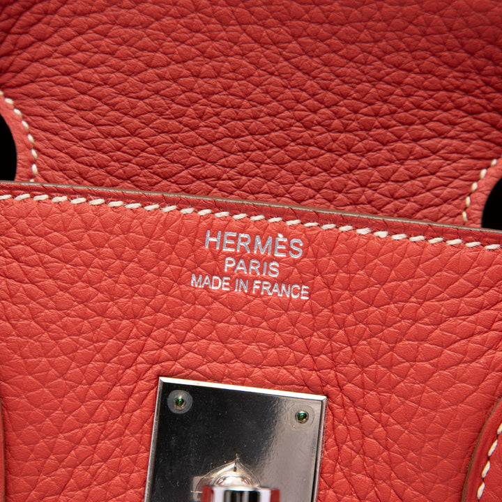 Hermès Sac à main Édition limitée Bicolore Birkin Retourne 35 Clémence Orange – vue 5 – GABY PARIS