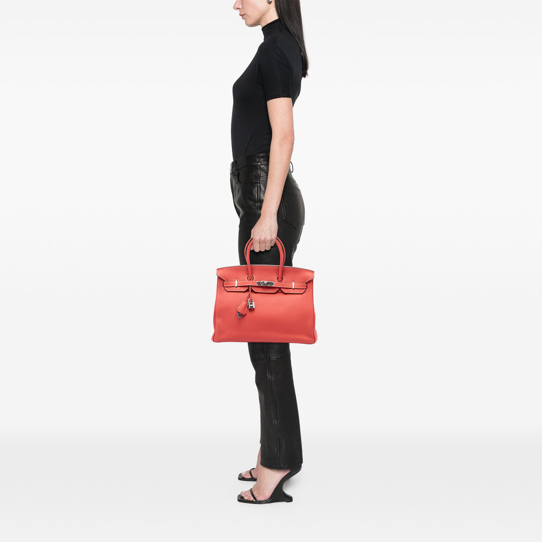 Hermès Sac à main Édition limitée Bicolore Birkin Retourne 35 Clémence Orange – vue 6 – GABY PARIS