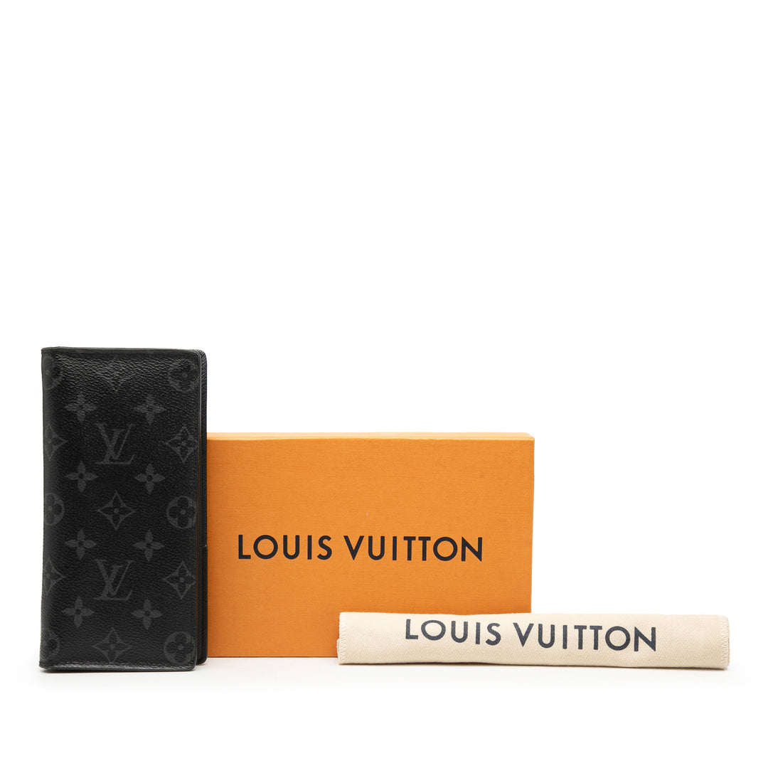 Louis Vuitton Monogram Eclipse Brazza Portefeuille