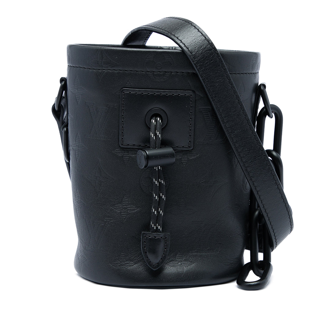 Louis Vuitton Sac bandoulière Shadow Chalk Monogram Nano Noir – vue principale – GABY PARIS