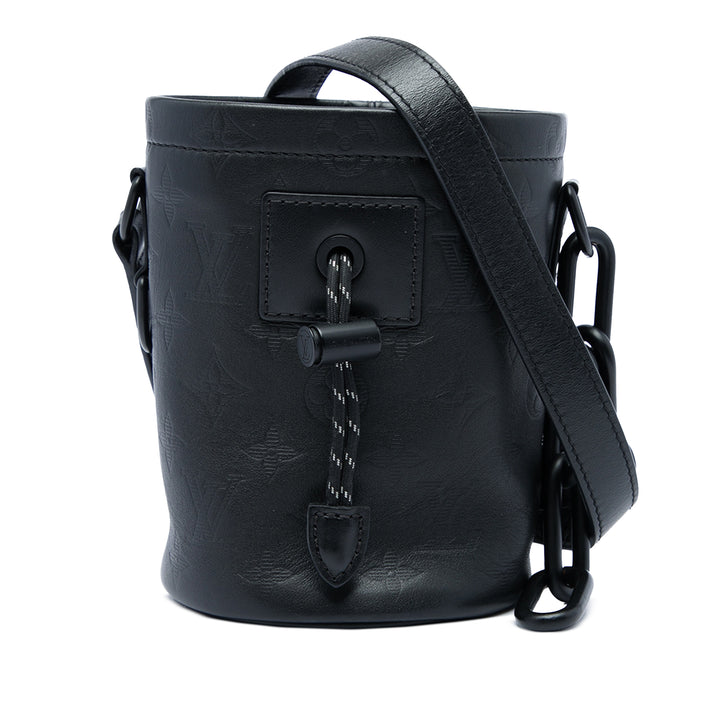 Louis Vuitton Sac bandoulière Shadow Chalk Monogram Nano Noir – vue principale – GABY PARIS