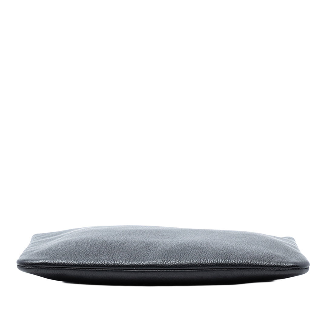 Chanel Medium Cuir de chèvre Lucky Clover O Étui Pochette