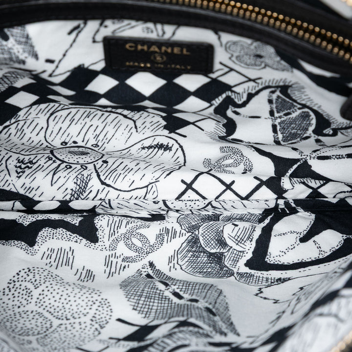 Chanel Medium Cuir de chèvre Lucky Clover O Étui Pochette