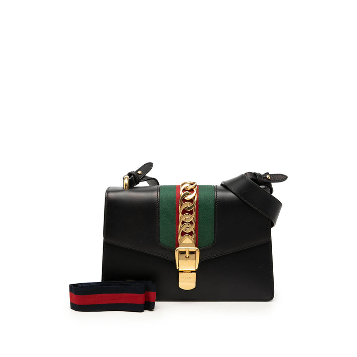 Gucci Web Sylvie Sac Petit Cuir de veau
