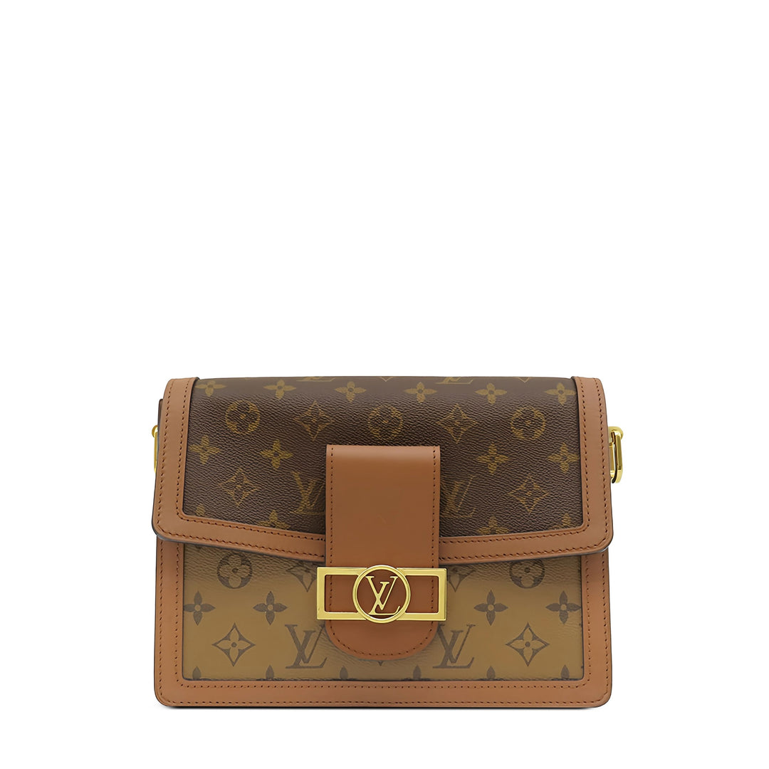 Louis Vuitton Dauphine MM Monogram Reverse Marron – vue principale – GABY PARIS