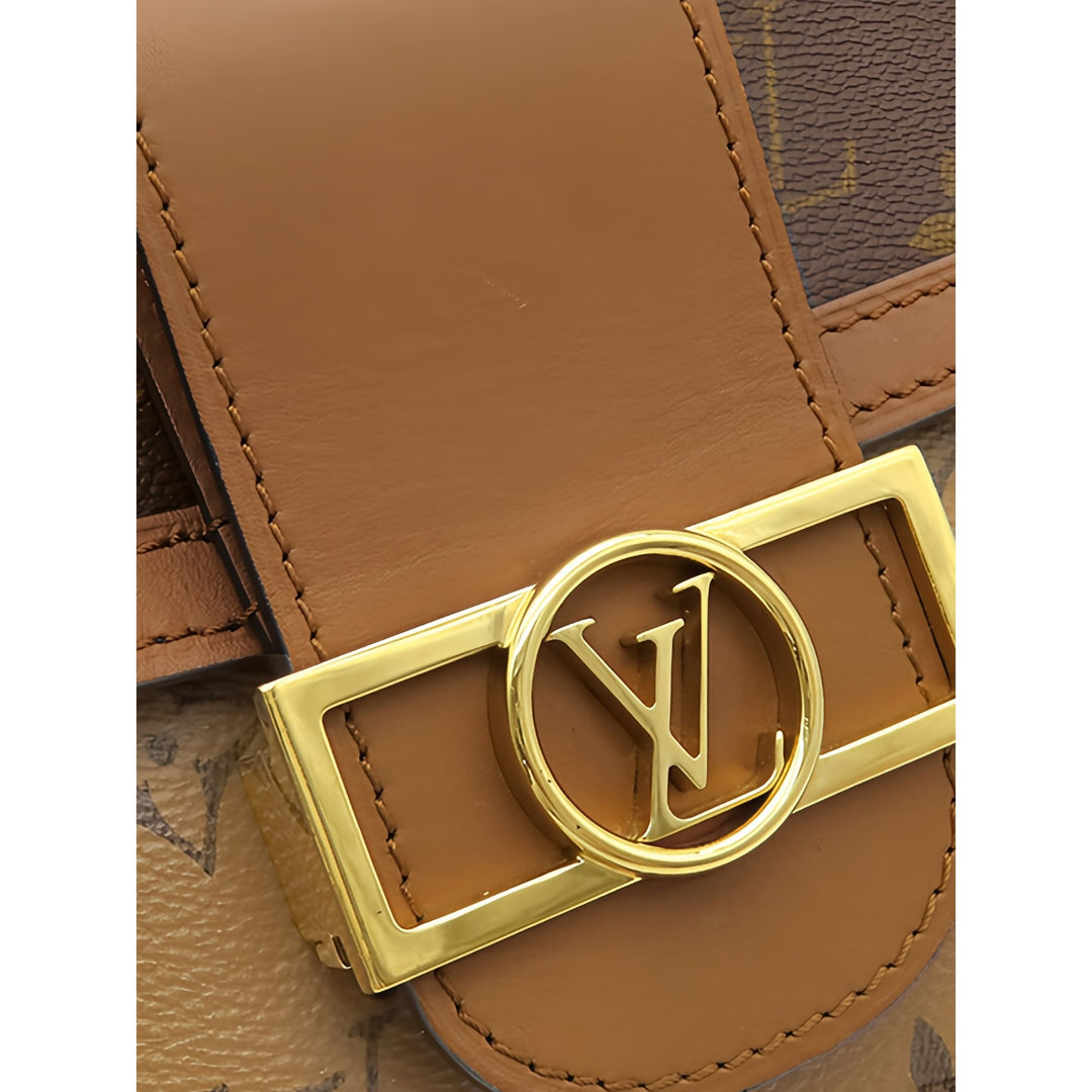 Louis Vuitton Dauphine MM Monogram Reverse Marron – vue 5 – GABY PARIS