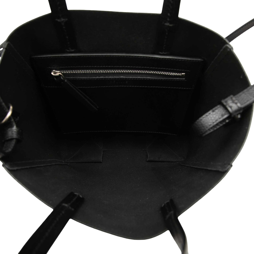 Celine Small Cuir de veau grainé Cabas vertical Cabas