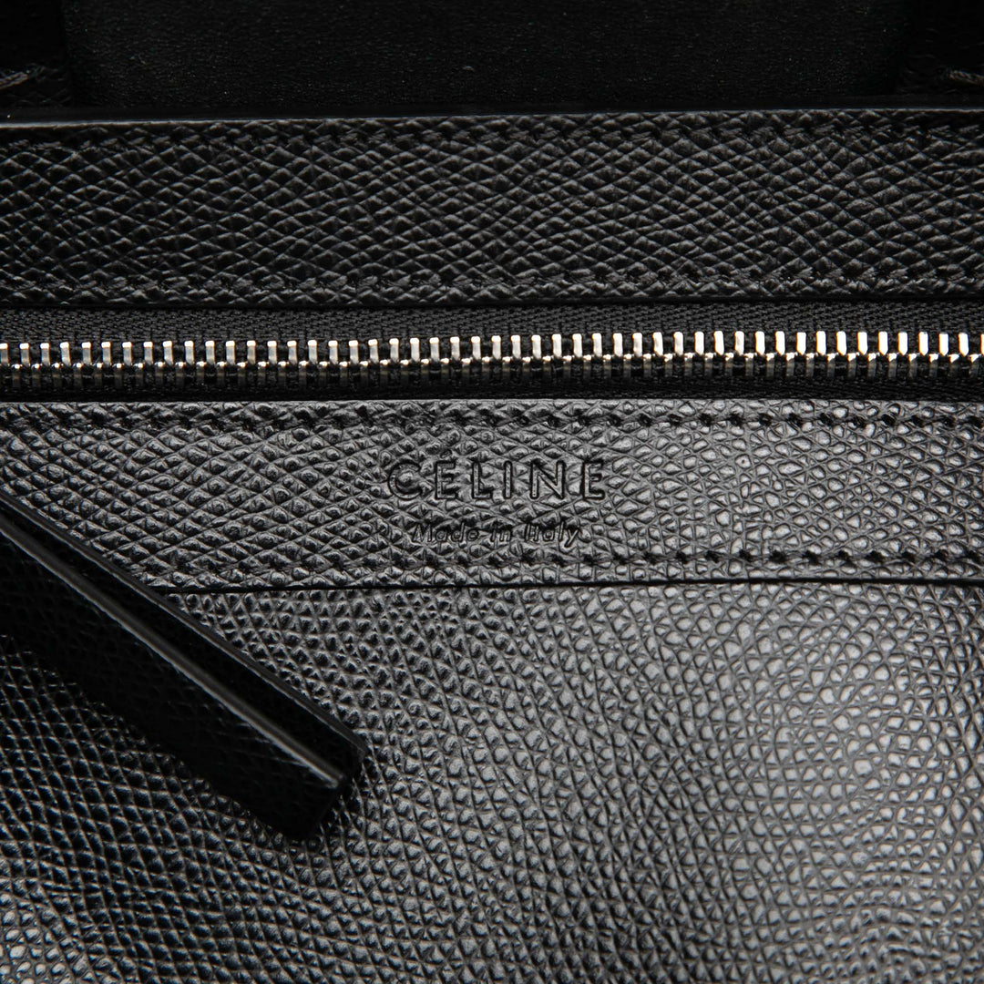Celine Small Cuir de veau grainé Cabas vertical Cabas