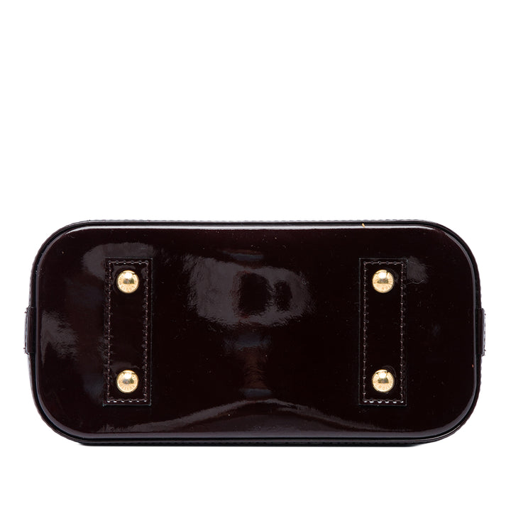 Louis Vuitton Ombre Alma BB Cuir verni Monogram Rouge