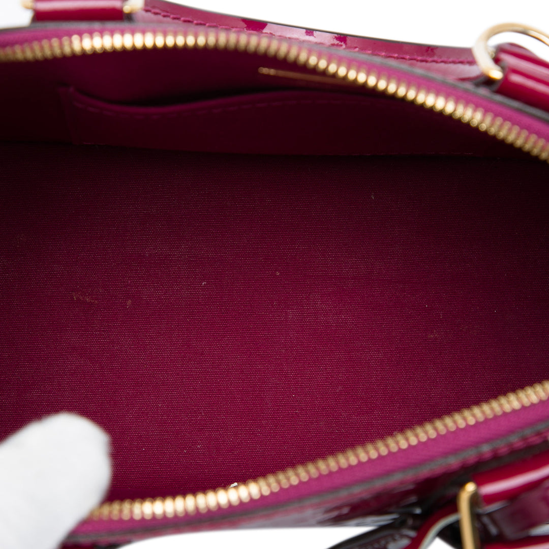 Louis Vuitton Ombre Alma BB Cuir verni Monogram Rouge