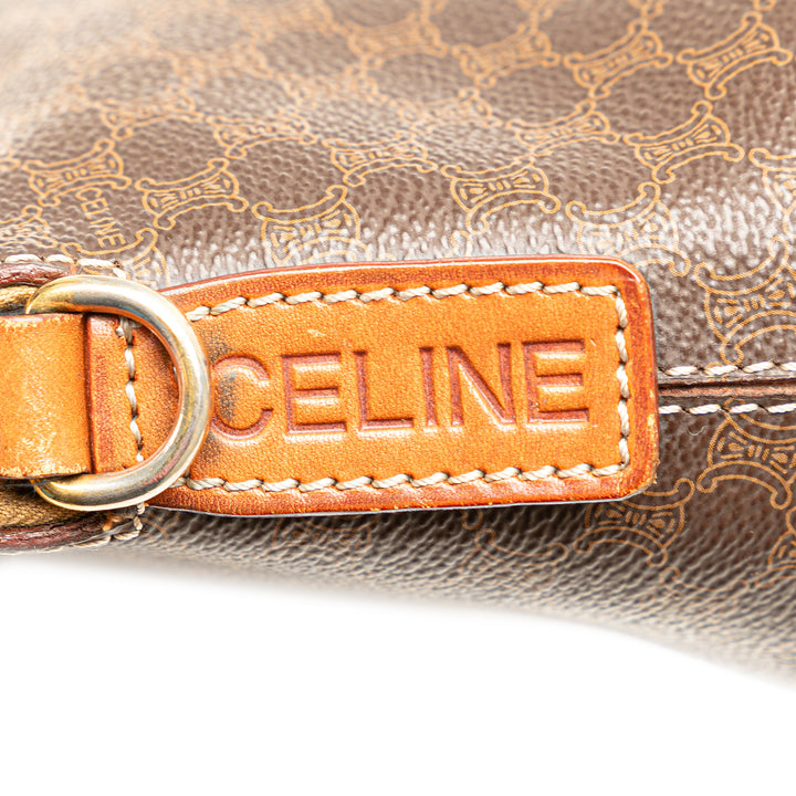 Mini Macadam Coated Canvas Dome Satchel Brown - Gaby Paris