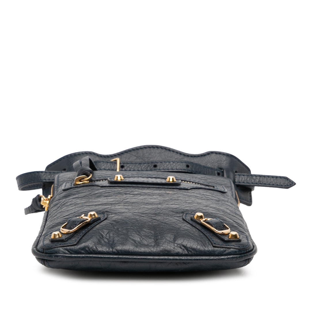 Balenciaga Cuir d’agneau Motocross Classic Phone Holder Sac