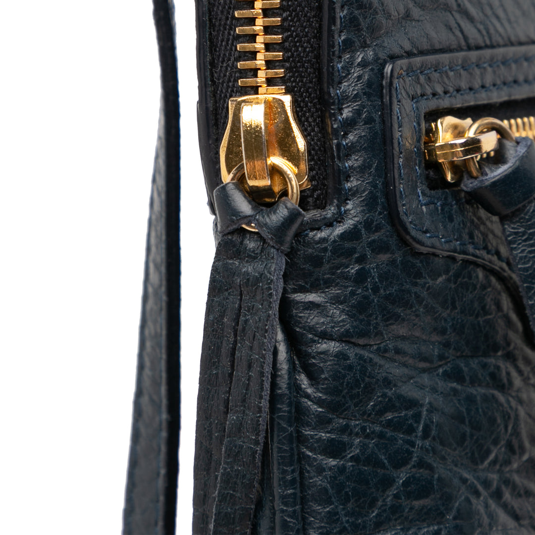 Balenciaga Cuir d’agneau Motocross Classic Phone Holder Sac