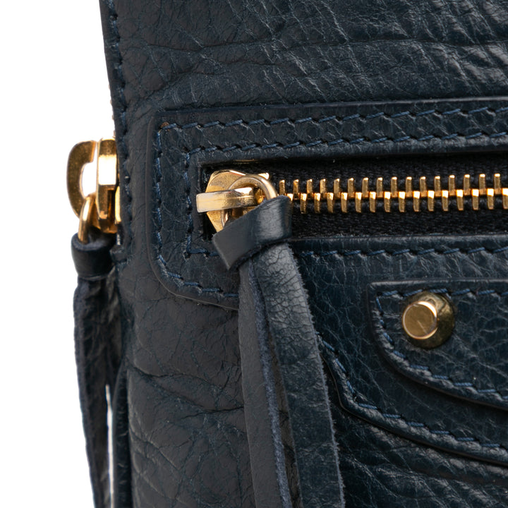 Balenciaga Cuir d’agneau Motocross Classic Phone Holder Sac