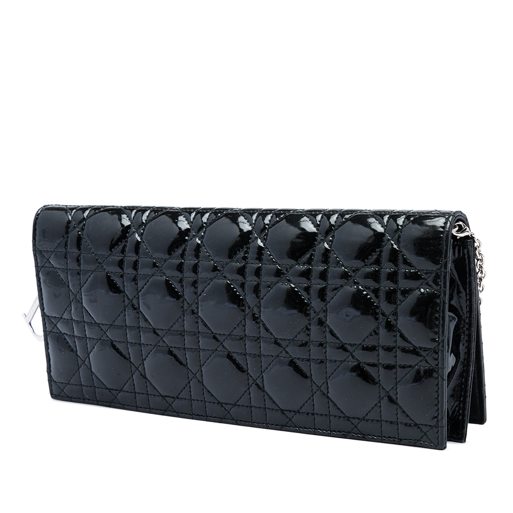 Dior Pochette Cannage Lady Dior avec chaîne Noir – vue 2 – GABY PARIS