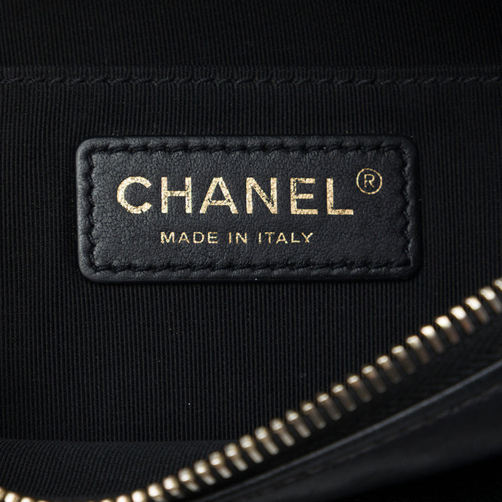 Chanel Matelassé Classic Bi Waist Sac Cuir d'agneau Noir – vue 5 – GABY PARIS