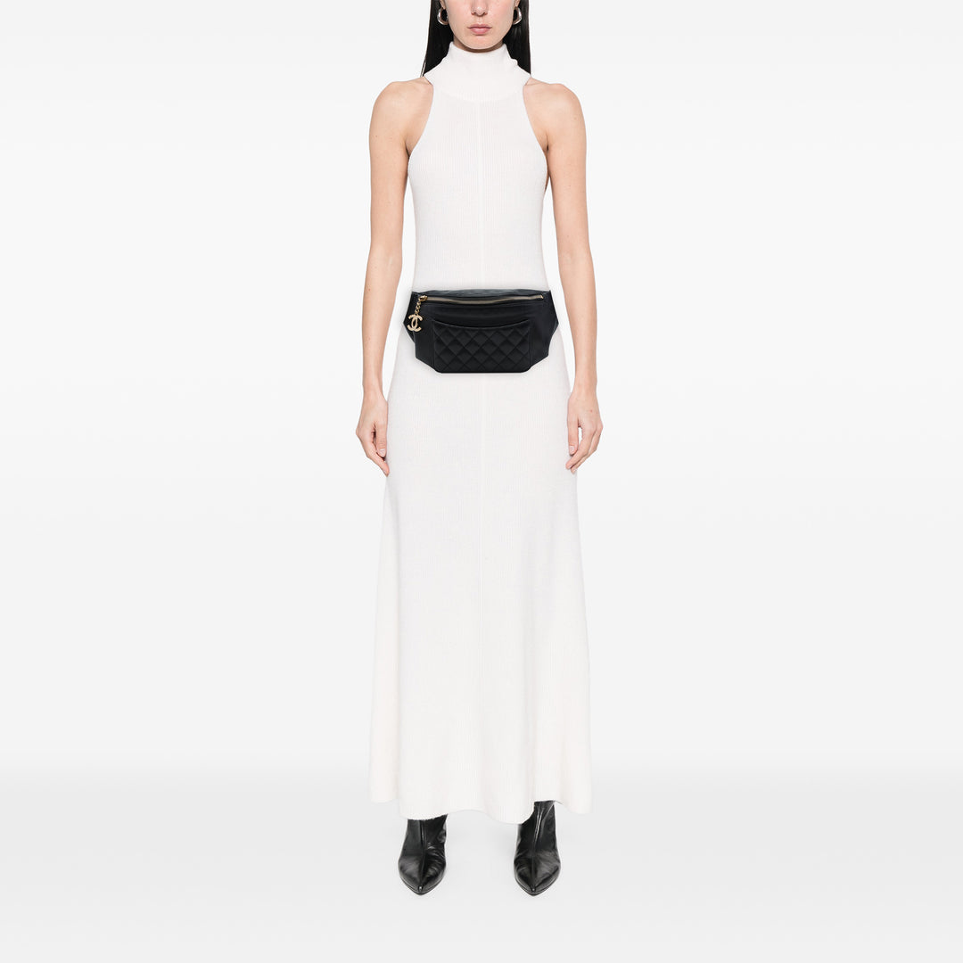 Chanel Matelassé Classic Bi Waist Sac Cuir d'agneau Noir – vue 6 – GABY PARIS