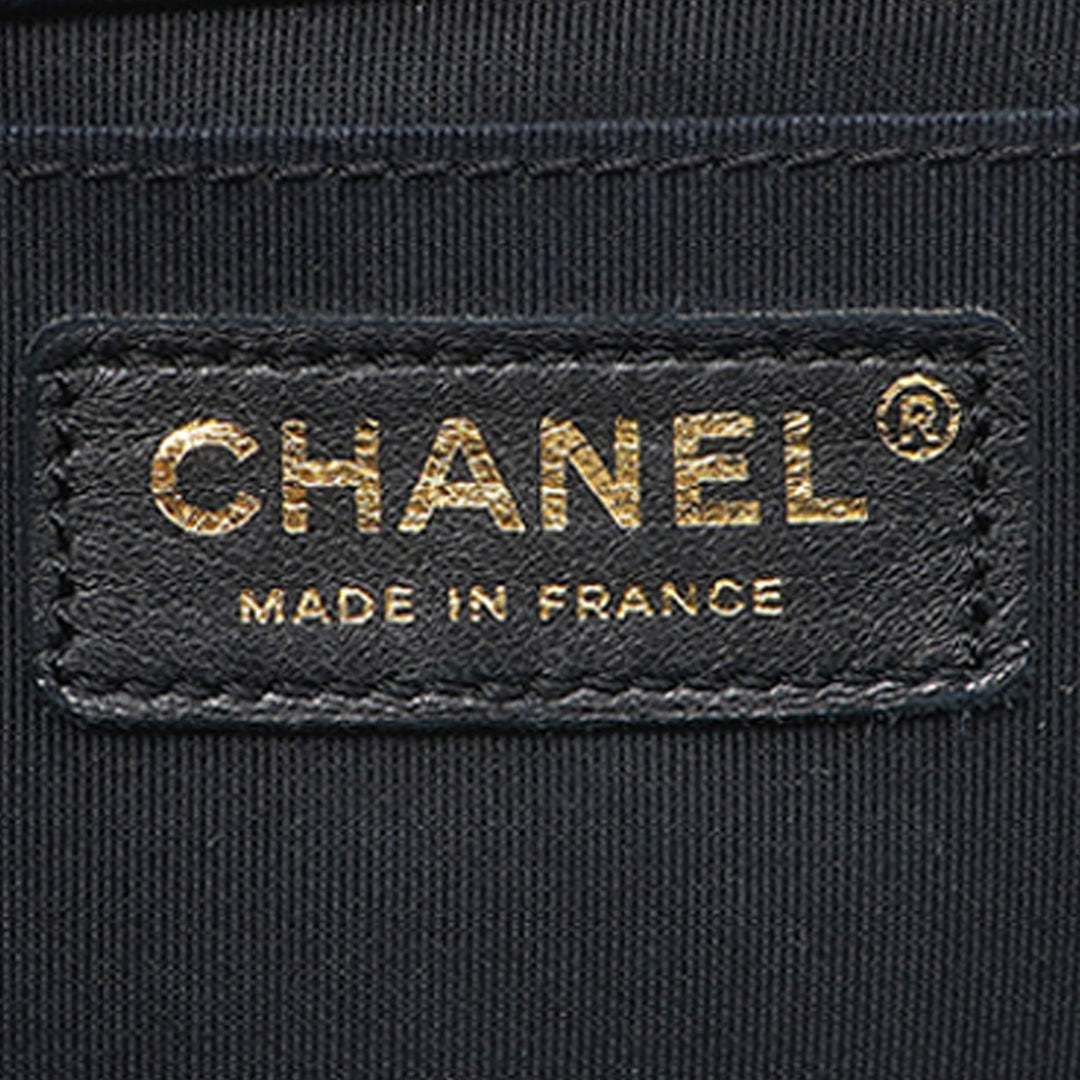 Chanel Old Medium Matelassé Cuir d'agneau Boy à rabat