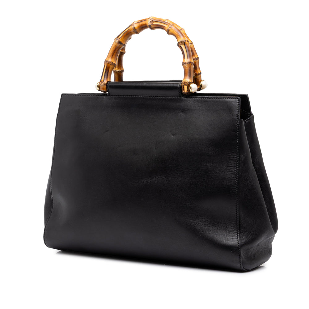 Gucci Bamboo Nymphaea Sac Moyen Noir – vue 2 – GABY PARIS
