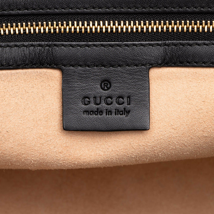 Gucci Bamboo Nymphaea Sac Moyen Noir – vue 5 – GABY PARIS
