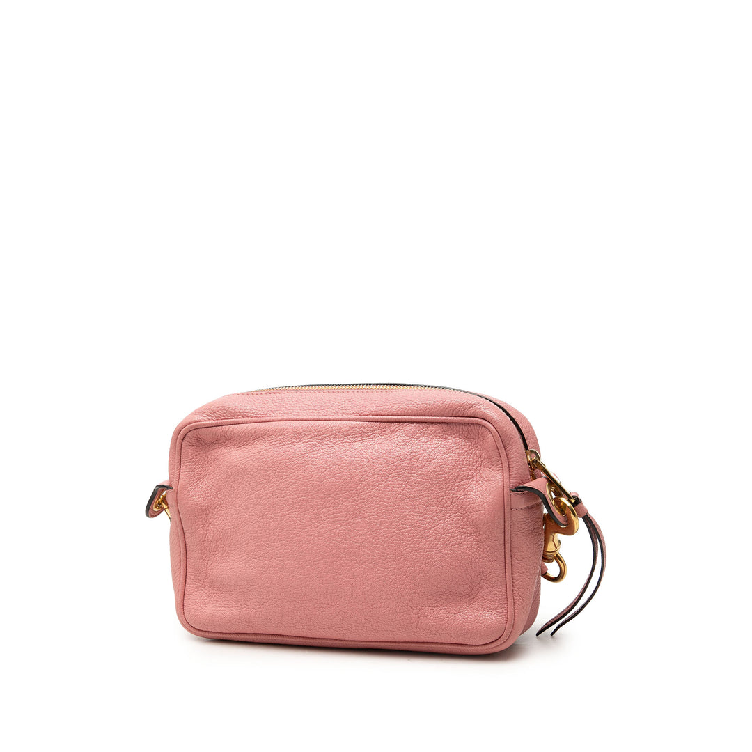 Madras Sac caméra Cuir de chèvre Rose
