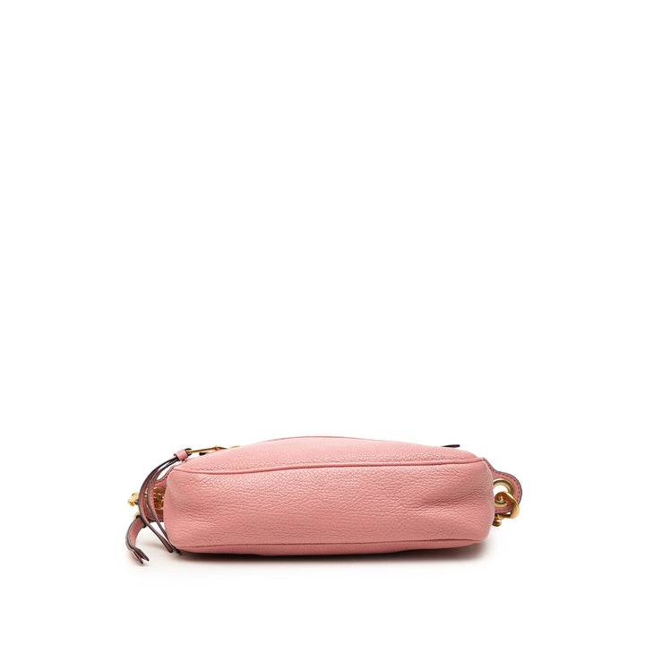 Madras Sac caméra Cuir de chèvre Rose