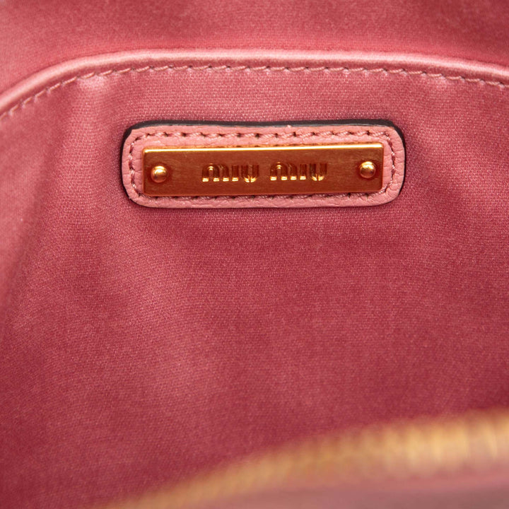 Madras Sac caméra Cuir de chèvre Rose