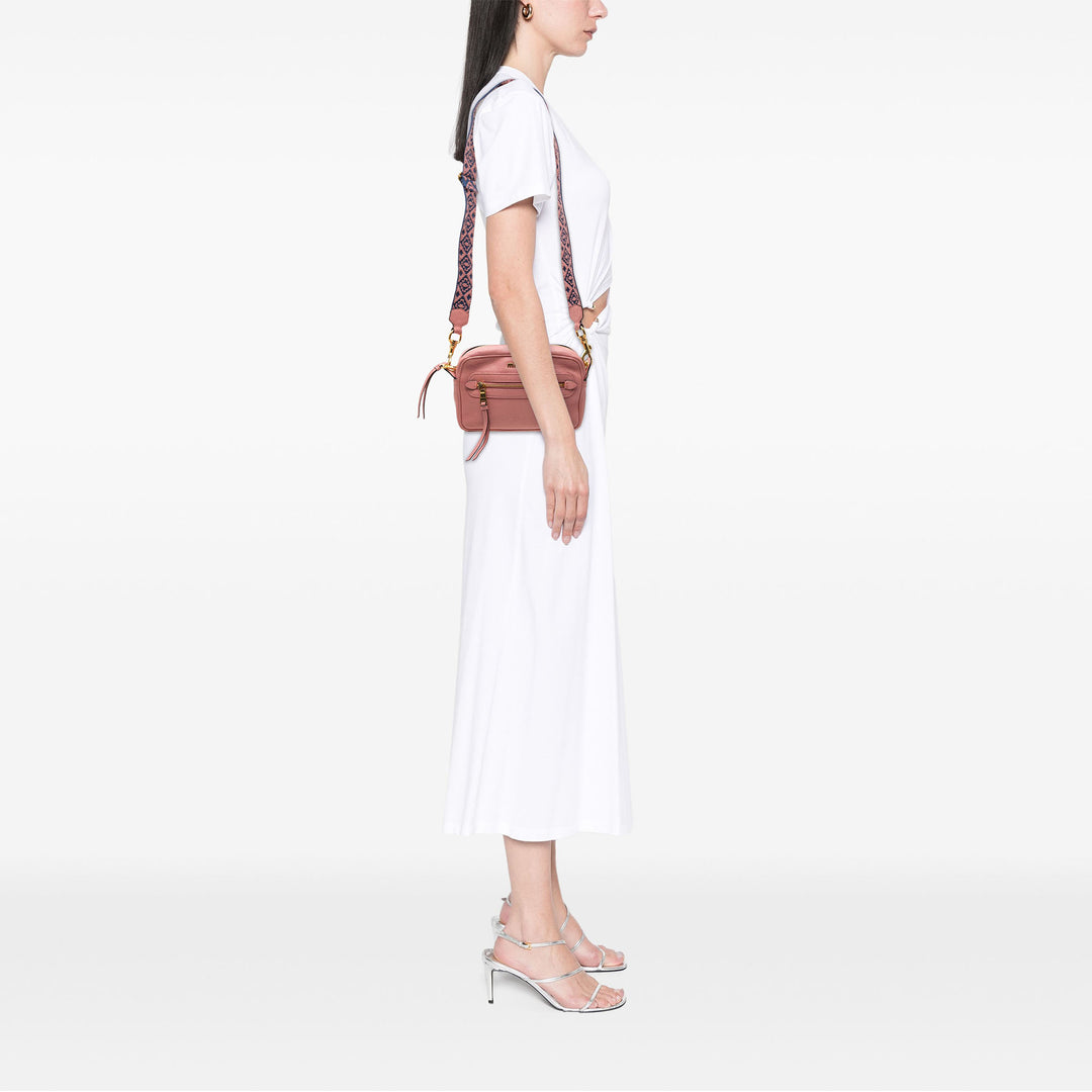 Madras Sac caméra Cuir de chèvre Rose