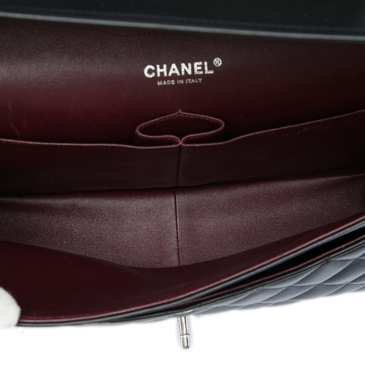 Classic Double rabat Jumbo Cuir d'agneau Noir