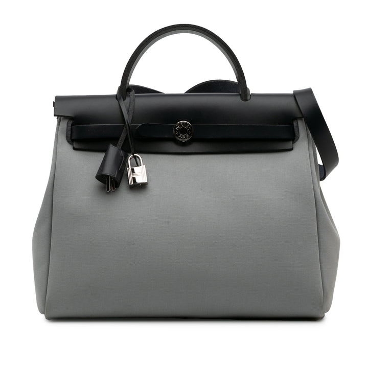 Hermès Toile Herbag Zip 31 Gris