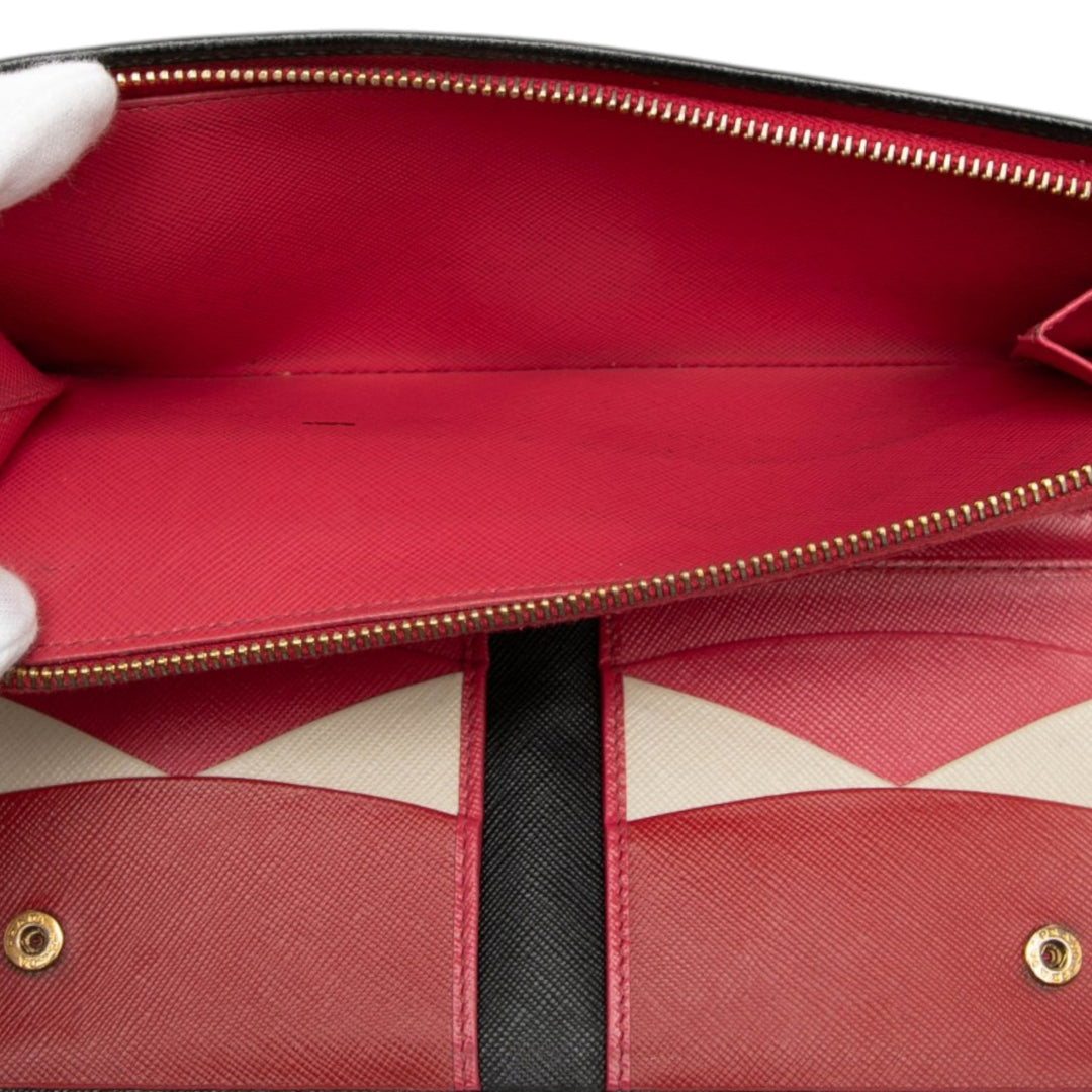 Prada Saffiano Portefeuille long zippé