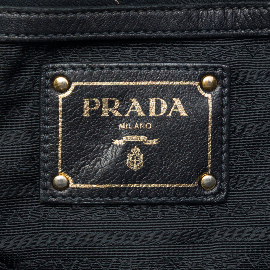 Prada Sac à main Gaufre Tessuto Noir – vue 5 – GABY PARIS