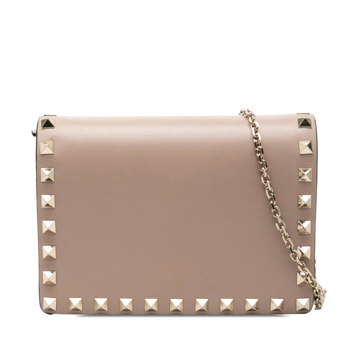 Rockstud Chaîne Pochette Rose