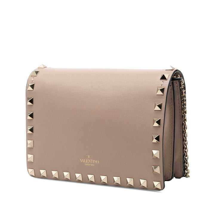 Rockstud Chaîne Pochette Rose
