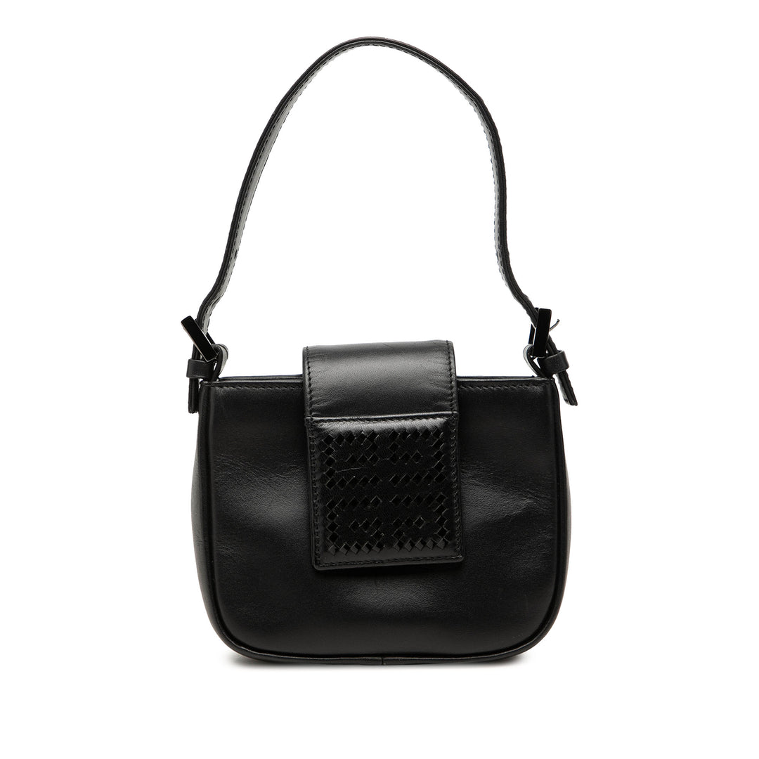 Givenchy Texturé Logo Sac Mini Cuir de veau Noir – vue principale – GABY PARIS