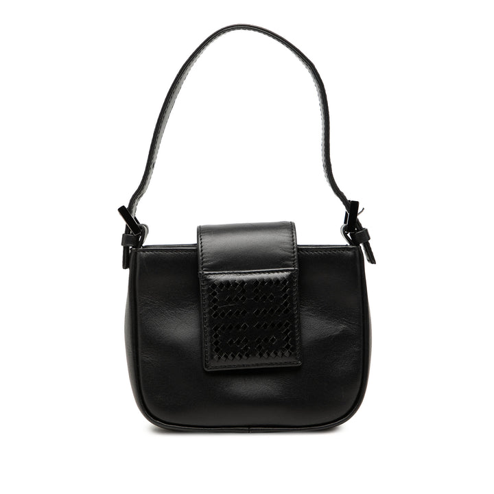 Givenchy Texturé Logo Sac Mini Cuir de veau Noir – vue principale – GABY PARIS