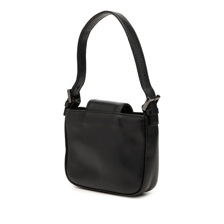 Givenchy Texturé Logo Sac Mini Cuir de veau Noir – vue 2 – GABY PARIS