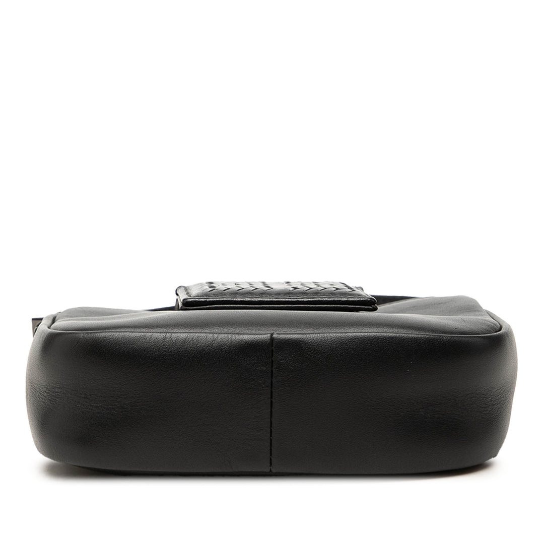 Givenchy Texturé Logo Sac Mini Cuir de veau Noir – vue 3 – GABY PARIS