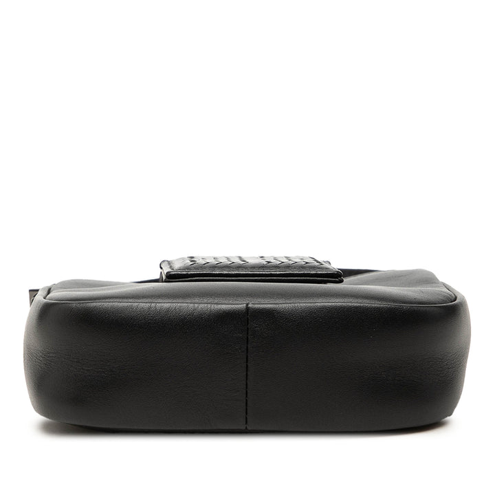 Givenchy Texturé Logo Sac Mini Cuir de veau Noir – vue 3 – GABY PARIS