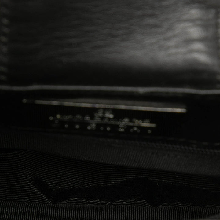 Givenchy Texturé Logo Sac Mini Cuir de veau Noir – vue 4 – GABY PARIS