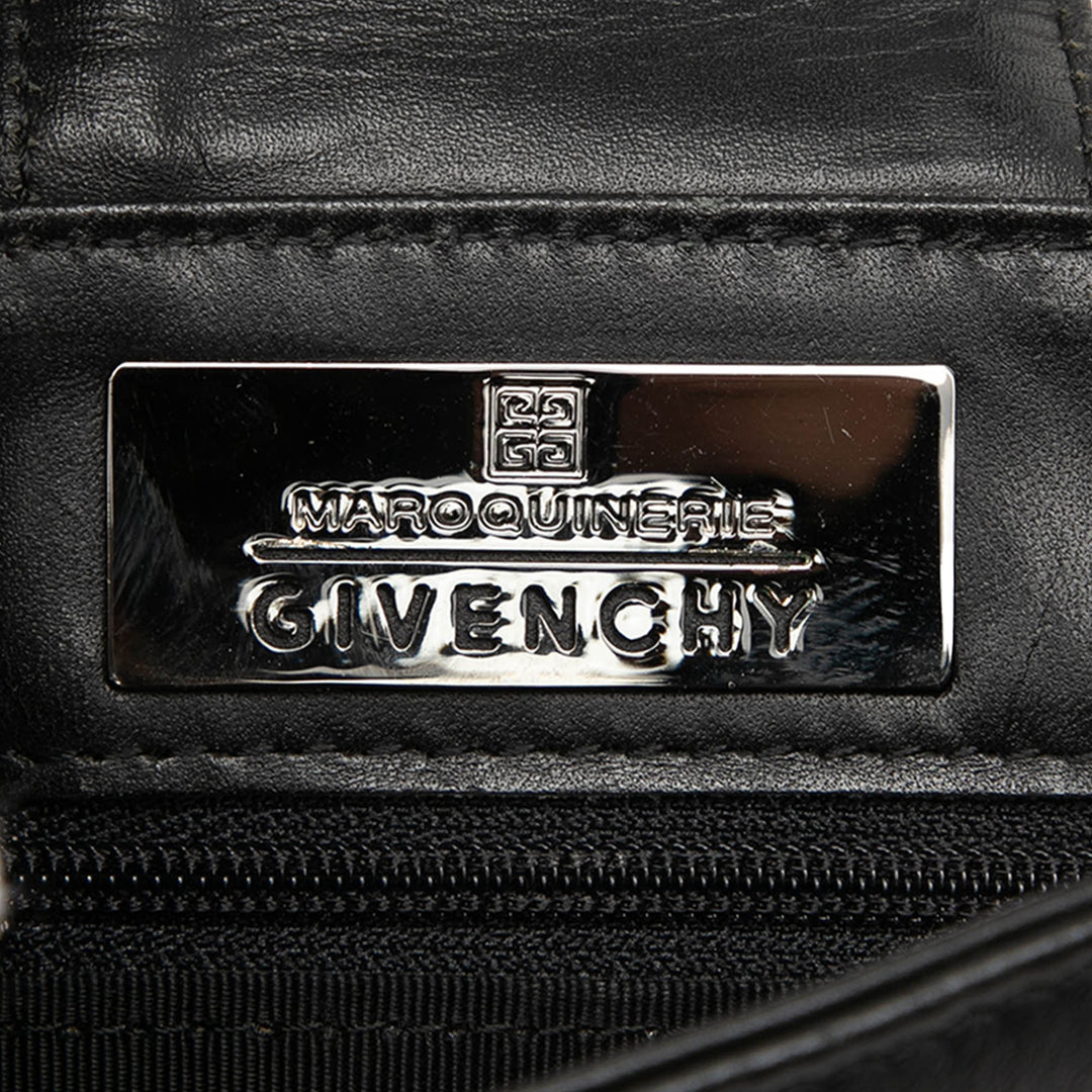 Givenchy Texturé Logo Sac Mini Cuir de veau Noir – vue 5 – GABY PARIS