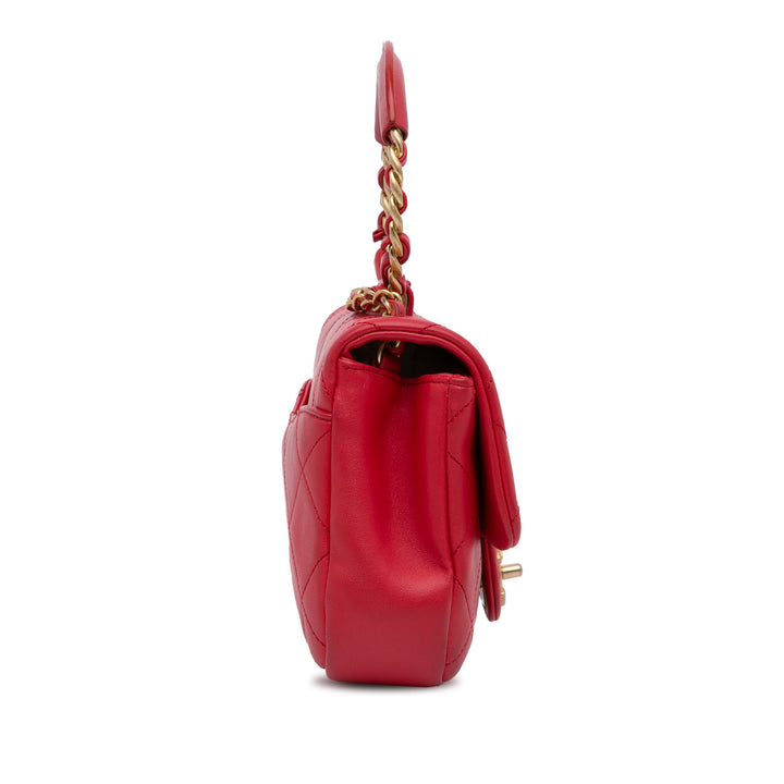 Mini In the Loop Flap Bag Red - Gaby Paris