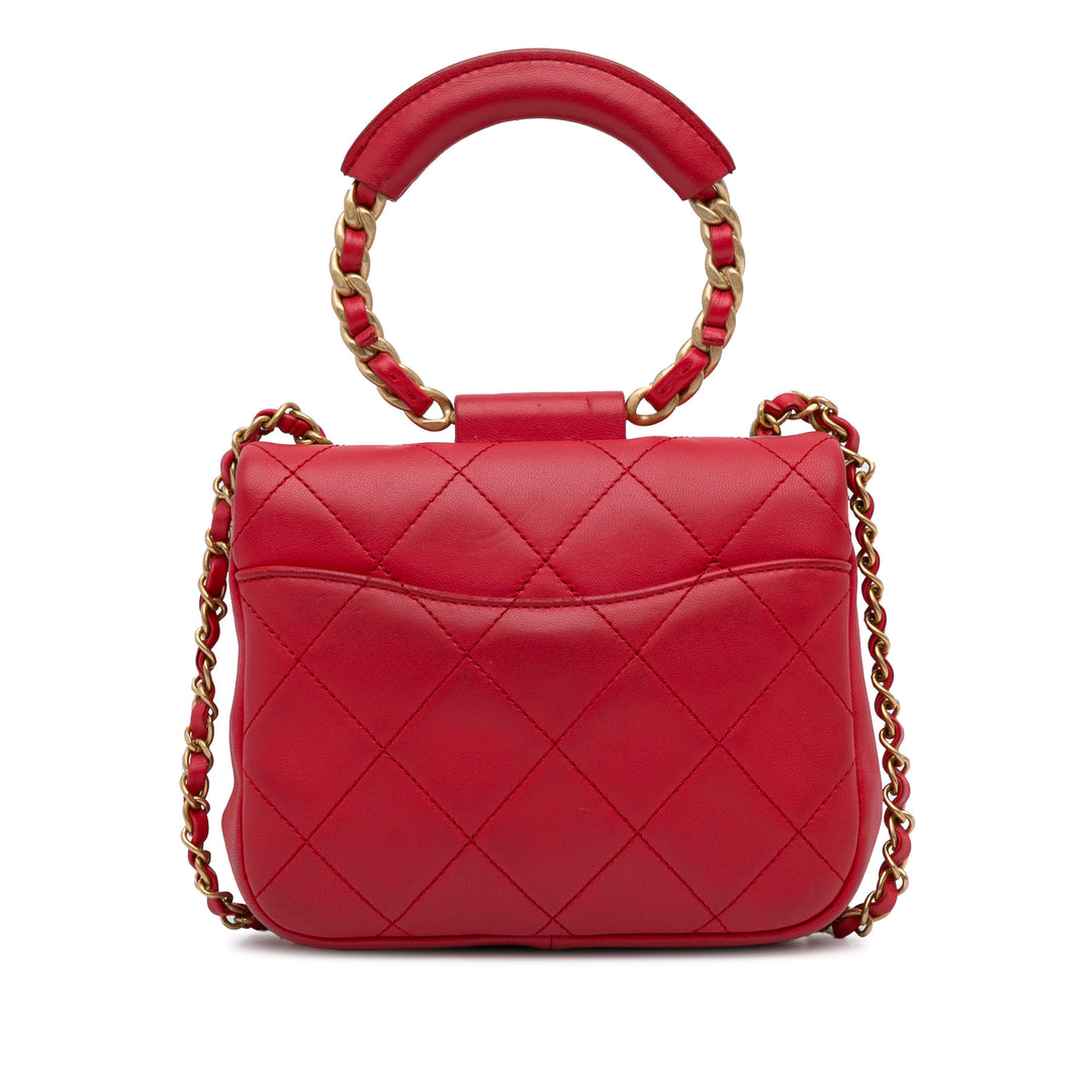 Mini In the Loop Flap Bag Red - Gaby Paris