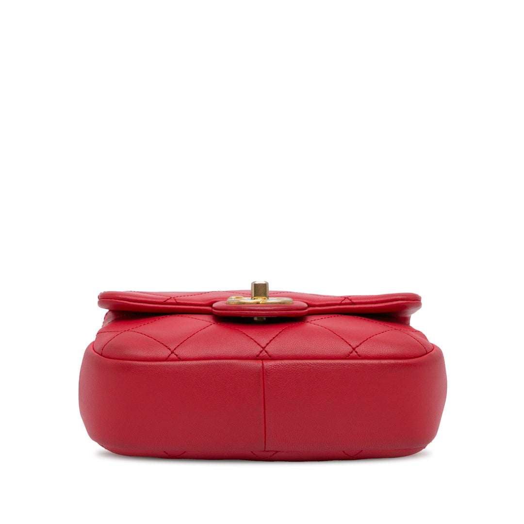 Mini In the Loop Flap Bag Red - Gaby Paris