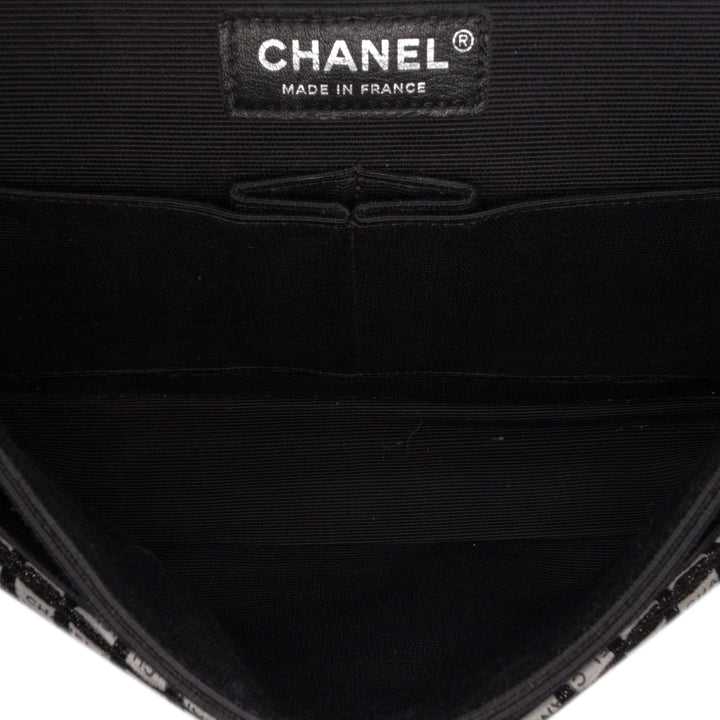 Chanel Medium Classic Tweed et Ribbon Logo Double rabat