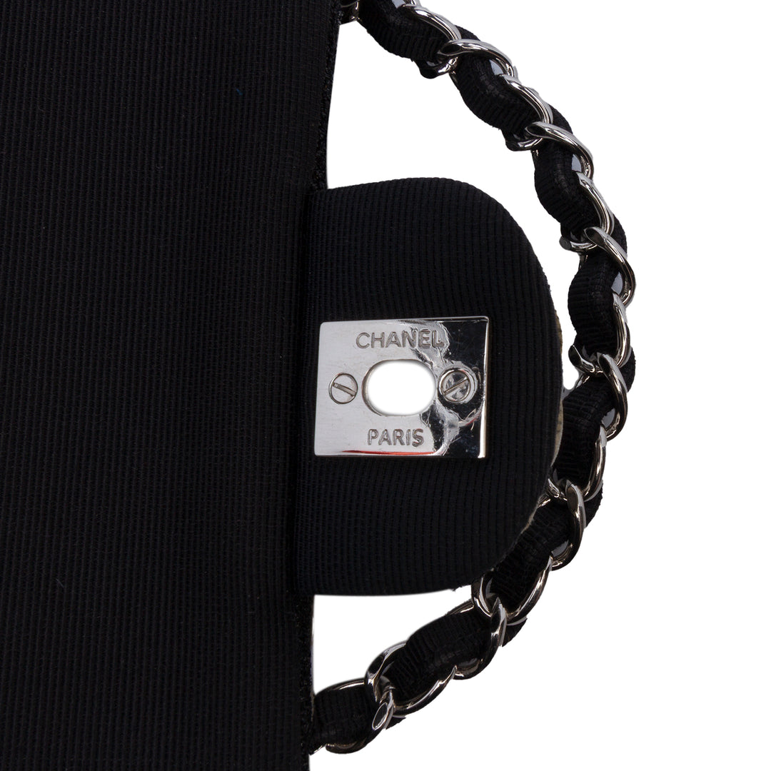 Chanel Medium Classic Tweed et Ribbon Logo Double rabat